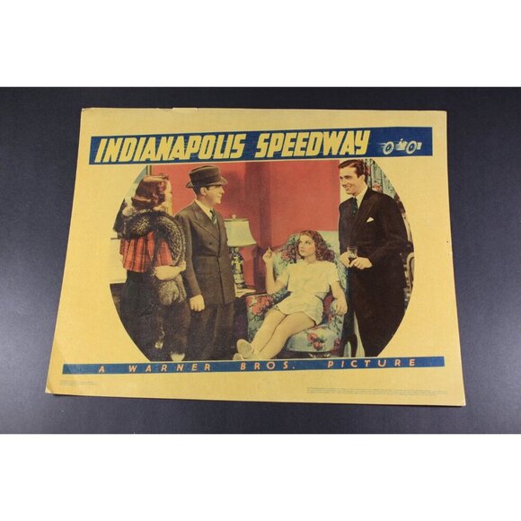 1939 Indianapolis Speedway Movie Lobby card 11x14", Devil on Wheels Golden Era - Picture 2 of 9